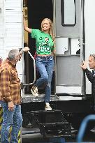 Carmen Electra Leaving Her Trailer - LA