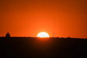 Sunset In Northwestern Syria