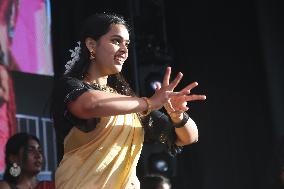 Traditional Mayalayali Dance From The Indian State Of Kerala