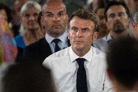 Emmanuel Macron at La Busserine district - Marseille