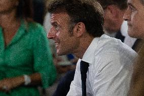 Emmanuel Macron at La Busserine district - Marseille