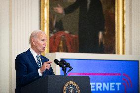 Biden announces major investment in high-speed internet infrastructure