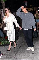 Angelina Jolie And Her Kids Go To Dinner - NYC