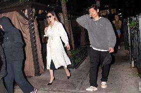 Angelina Jolie And Her Kids Go To Dinner - NYC