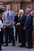 King Felipe Tours Palermo With Mattarella And Rebelo De Sousa On COTEC Summit’s Eve