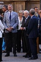 King Felipe Tours Palermo With Mattarella And Rebelo De Sousa On COTEC Summit’s Eve