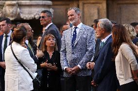 King Felipe Tours Palermo With Mattarella And Rebelo De Sousa On COTEC Summit’s Eve