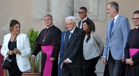 King Felipe Tours Palermo With Mattarella And Rebelo De Sousa On COTEC Summit’s Eve