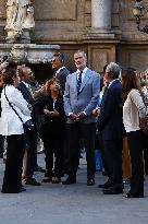 King Felipe Tours Palermo With Mattarella And Rebelo De Sousa On COTEC Summit’s Eve