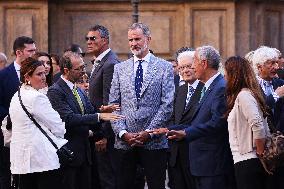 King Felipe Tours Palermo With Mattarella And Rebelo De Sousa On COTEC Summit’s Eve