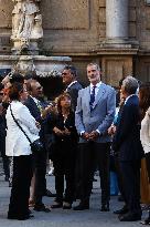 King Felipe Tours Palermo With Mattarella And Rebelo De Sousa On COTEC Summit’s Eve