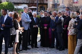 King Felipe Tours Palermo With Mattarella And Rebelo De Sousa On COTEC Summit’s Eve