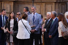 King Felipe Tours Palermo With Mattarella And Rebelo De Sousa On COTEC Summit’s Eve