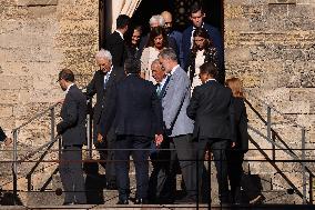 King Felipe Tours Palermo With Mattarella And Rebelo De Sousa On COTEC Summit’s Eve