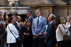 King Felipe Tours Palermo With Mattarella And Rebelo De Sousa On COTEC Summit’s Eve