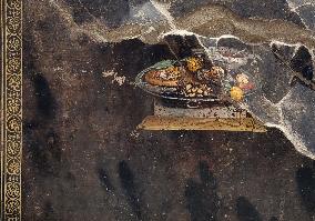 Pompeii  - Discovery Of A Still Life Painting With Pizza Ancestor