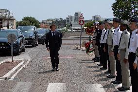 Emmanuel Macron Visit To Marseille - Day Two