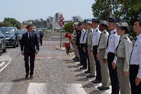 Emmanuel Macron Visit To Marseille - Day Two