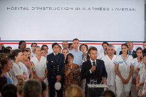 Emmanuel Macron Visit To Marseille - Day Two