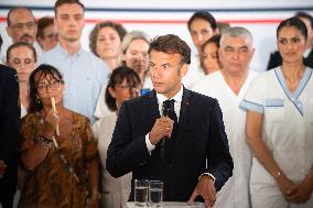 Emmanuel Macron Visit To Marseille - Day Two