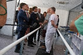 Emmanuel Macron Visit To Marseille - Day Two