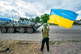 Daily life in Sloviansk, Donbass.