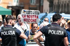 Protest By The Popular Association Casa Mia