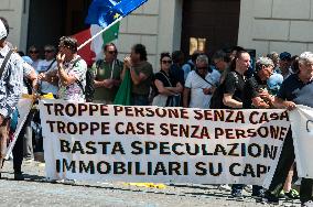 Protest By The Popular Association Casa Mia