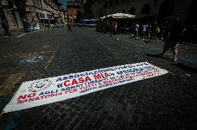 Protest By The Popular Association Casa Mia