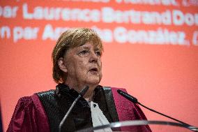 Angela Merkel Receives Honorary Doctorate From Science Po