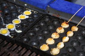 Grilled Quail Eggs