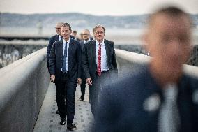 Macron Visits The Mucem - Marseille