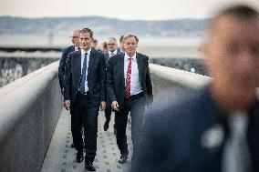 Macron Visits The Mucem - Marseille