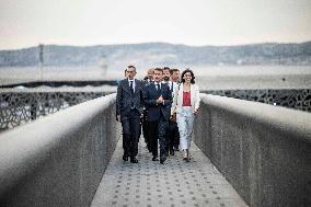 Macron Visits The Mucem - Marseille