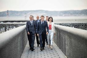 Macron Visits The Mucem - Marseille