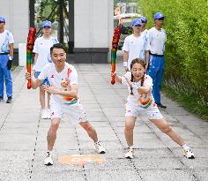 (SP)CHINA-SICHUAN-YIBIN-WORLD UNIVERSITY GAMES-TORCH RELAY(CN)