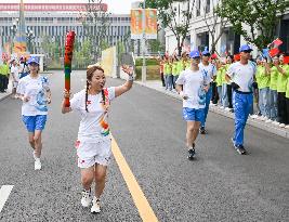 (SP)CHINA-SICHUAN-YIBIN-WORLD UNIVERSITY GAMES-TORCH RELAY(CN)