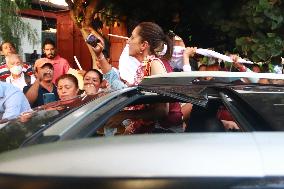 Pre-Candidate For The Presidency Of Mexico Claudia Sheinbaum  Political Rally In Morelos