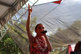 Pre-Candidate For The Presidency Of Mexico Claudia Sheinbaum  Political Rally In Morelos