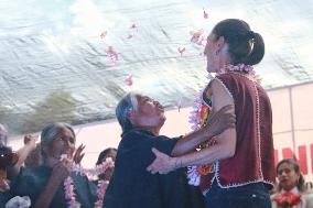 Pre-Candidate For The Presidency Of Mexico Claudia Sheinbaum  Political Rally In Morelos