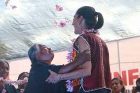 Pre-Candidate For The Presidency Of Mexico Claudia Sheinbaum  Political Rally In Morelos