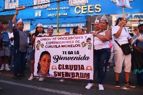 Pre-Candidate For The Presidency Of Mexico Claudia Sheinbaum  Political Rally In Morelos