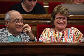 Government Control Session In The Parliament Catalonia