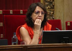 Government Control Session In The Parliament Catalonia