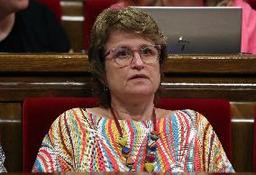 Government Control Session In The Parliament Catalonia