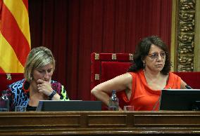 Government Control Session In The Parliament Catalonia