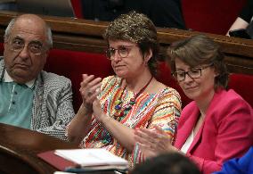 Government Control Session In The Parliament Catalonia