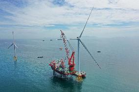 CHINA-FUJIAN-FUZHOU-WORLD'S LARGEST OFFSHORE WIND TURBINE-COMPLETION (CN)