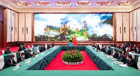 CHINA-HUNAN-CHANGSHA-HAN ZHENG-TANZANIA'S ZANZIBAR PRESIDENT-MEETING (CN)