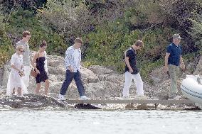 Jerry Seinfeld On Vacation With His Family - St Tropez